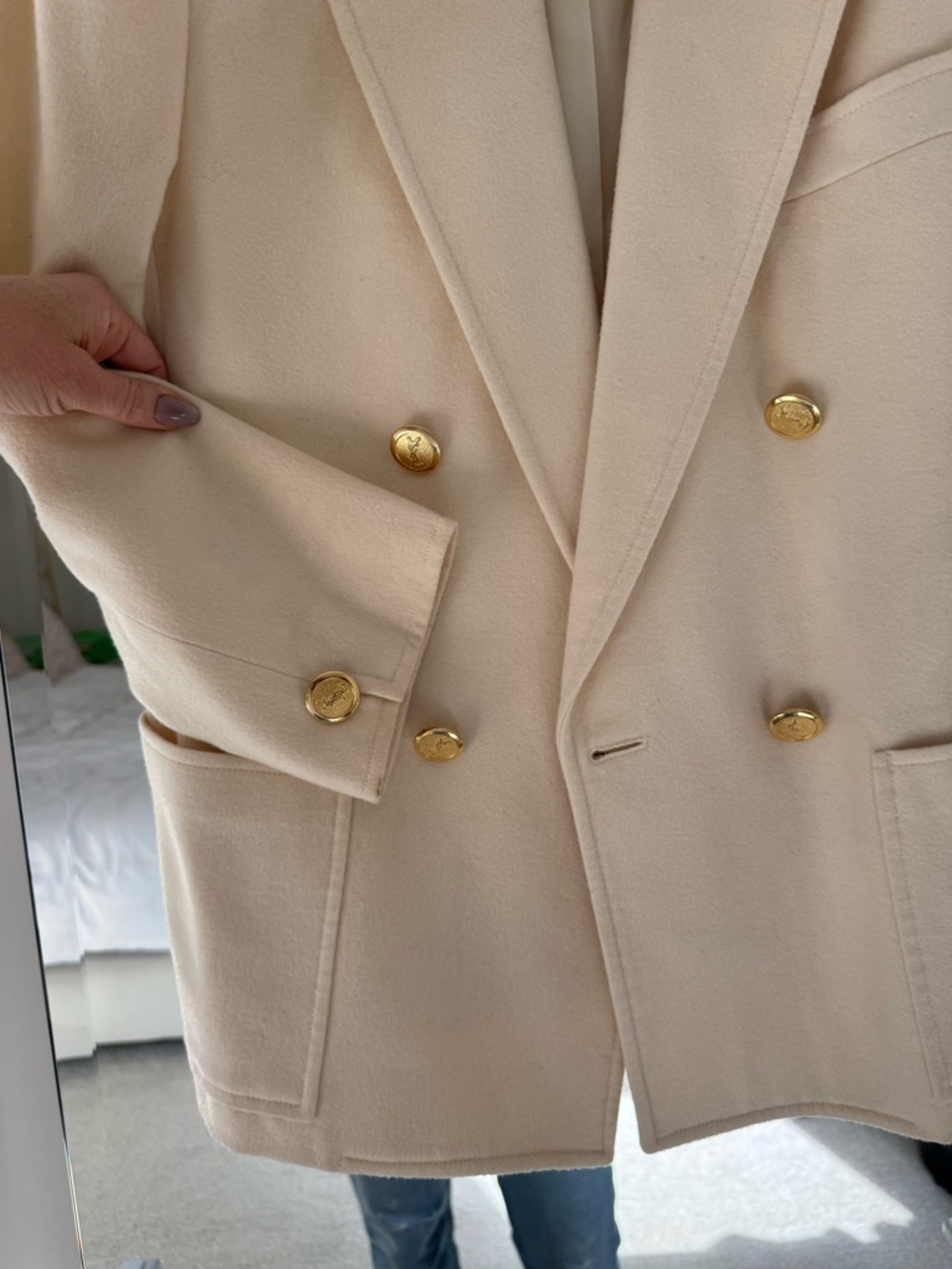 Vintage YSL  Double-Breasted Blazer - Picture 5 of 6